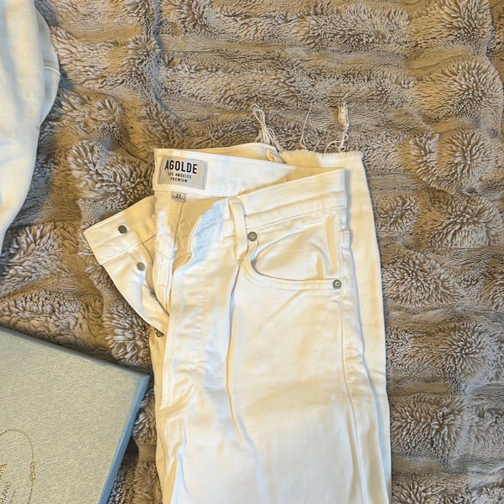 AGOLDE White Denim Jeans